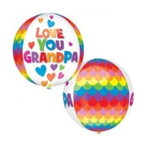 15'' Foil Orbz Love You Grandpa