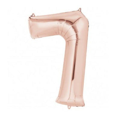 34'' Shape Foil Number 7 - Rose Gold (Anagram)