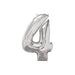 34'' Shape Foil Number 4 - Silver (Qualatex)