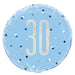 18'' Glitz Blue & Silver Round Foil Balloon  30