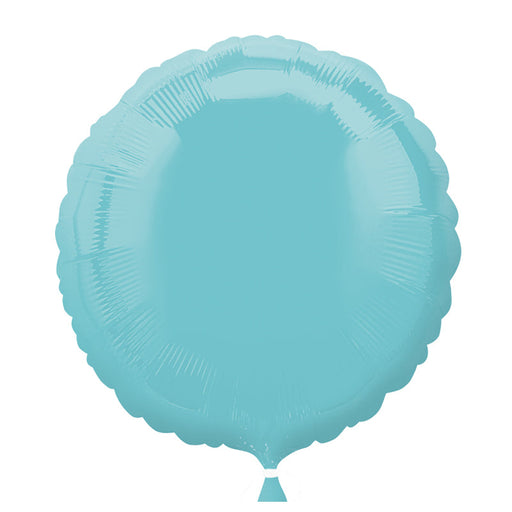 18 Inch Round Robin Egg Blue Plain Foil (Flat)