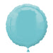 18 Inch Round Robin Egg Blue Plain Foil (Flat)