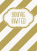 Golden Birthday Party Invitations 8pk