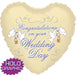 36'' Congratulations on your Wedding Day Foil (Flat)