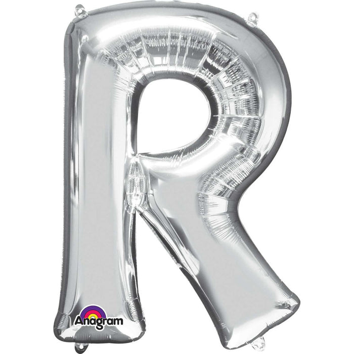 34'' Super Shape Foil Letter R - Silver (Anagram)