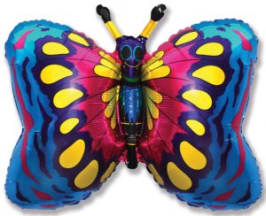 14 Inch Mini Blue Butterfly (Flat)