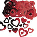 Red Die-Cut Heart Confetti 14g
