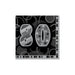 80 Glitz Black Napkin (16pk)