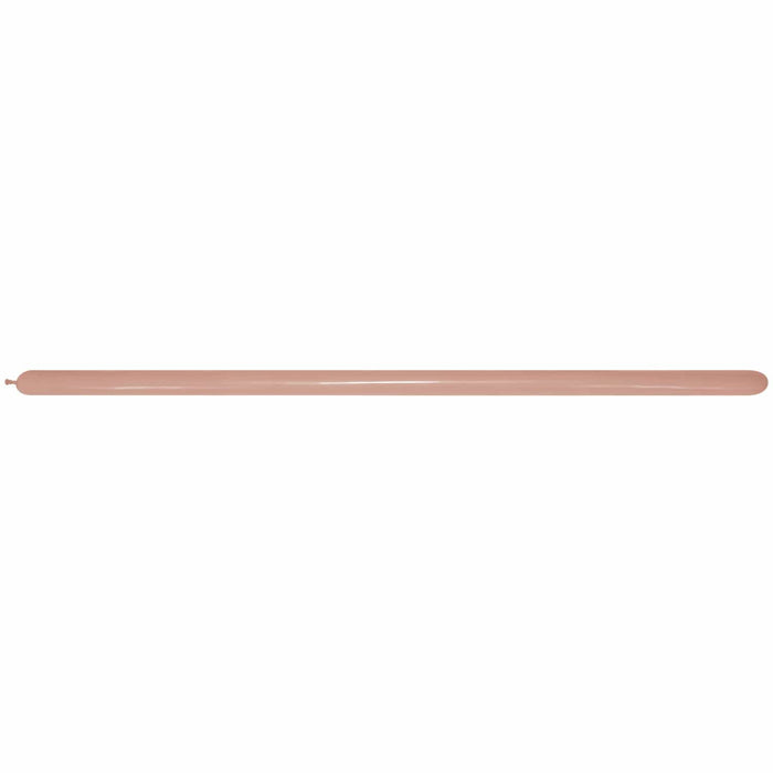 Sempertex Latex Balloons 260's (100pk) Metallic Rose Gold