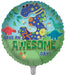 Cute Dinosaur 3rd Birthday 18 Inch Foil Balloon