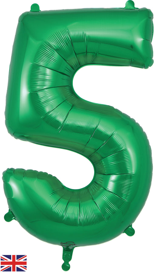 34" Number 5 Green