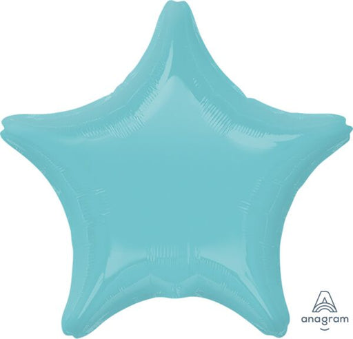 19 Inch Star Robin Egg Blue Plain Foil (Flat)