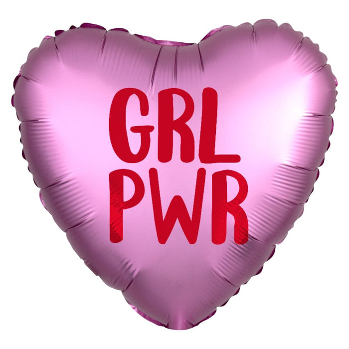 18'' Girl Pwr Satin Luxe Foil Balloon