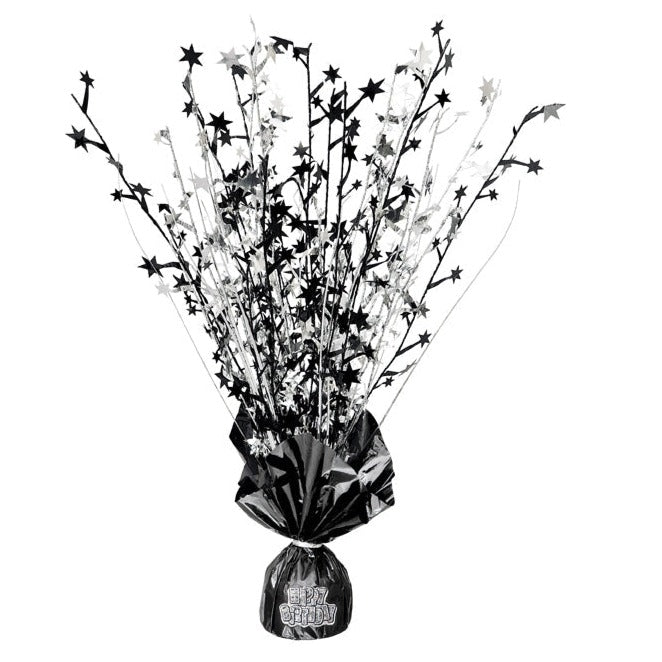 Glitz Black Happy Birthday Centerpiece