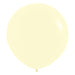 Love Partying 24 Inch (3pk) Pastel Matte Yellow Balloons