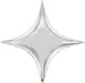 Silver Diamond Foil Balloon (Flat)