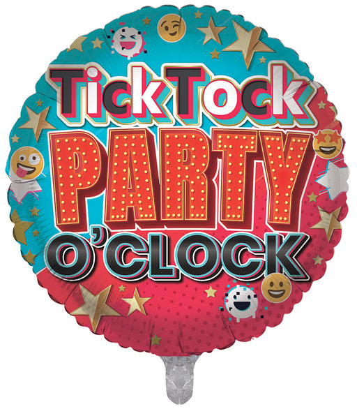 Tick Tock Party 18 Inch Foil