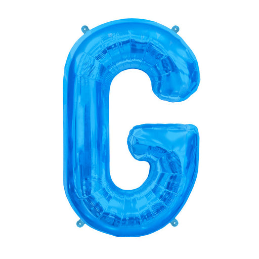 16'' Foil Letter G - Blue Packaged Air Fill