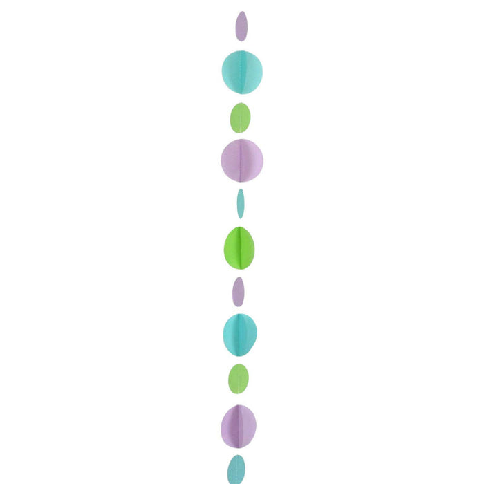 Teal Circles Balloon Tail 1.2M