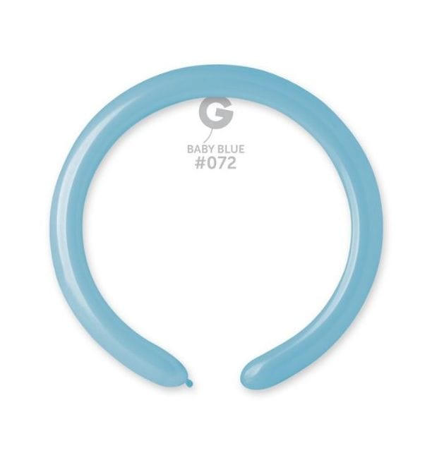 Gemar Latex Balloons 260's (100pk) Macaron Baby Blue Balloons #072