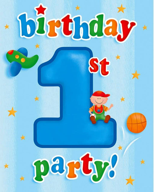 Invitation Fun At One Boy (8pk)