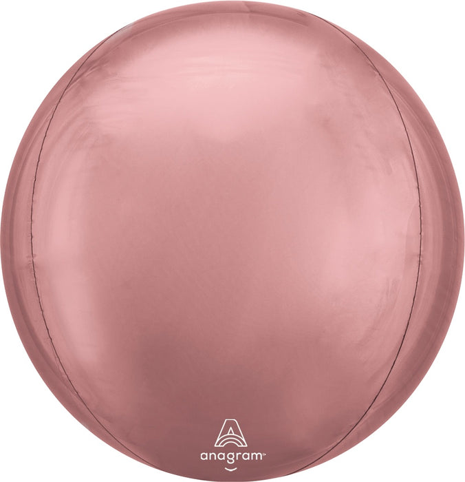 21'' Jumbo Foil Orbz Rose Gold 3pk
