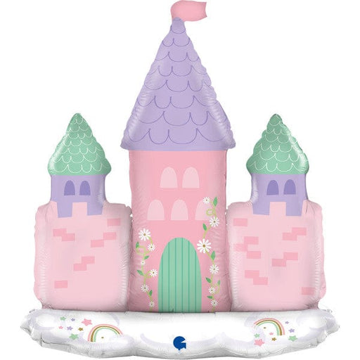 Grabo Foil Balloon Magical Pastel Castle Balloon (Air Fill)