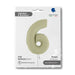 Grabo Foil Balloons Satin Olive Green Number 6 40''