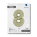 Grabo Foil Balloons Satin Olive Green Number 8 40''