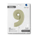 Grabo Foil Balloons Satin Olive Green Number 9 40''