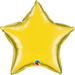 20 Inch Star Citrine Yellow Plain Foil (Flat)