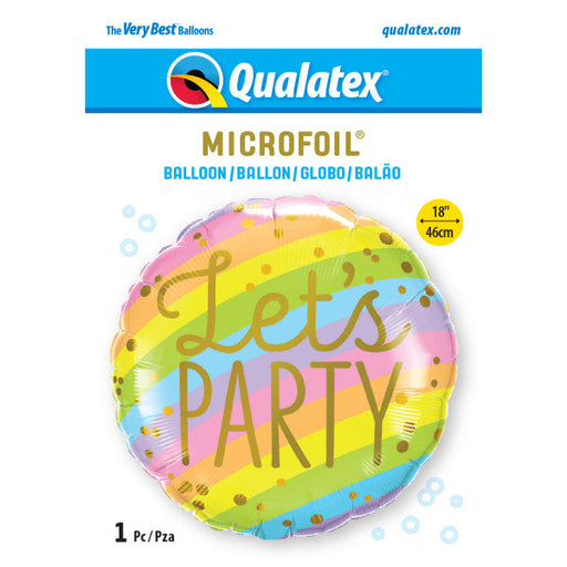 Lets Party Rainbow 18'' Round Foil