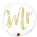 18'' Glitter Gold Mr Foil Balloon