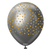 12" Mirror Space Grey (Gold) Safari Cheetah Print Balloons (25pk)