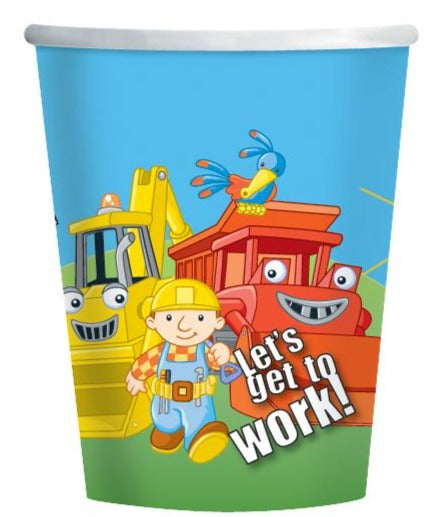 Cup 266Ml Bob The Builder 8pk