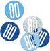 Blue Glitz 80 Birthday Confetti 14G