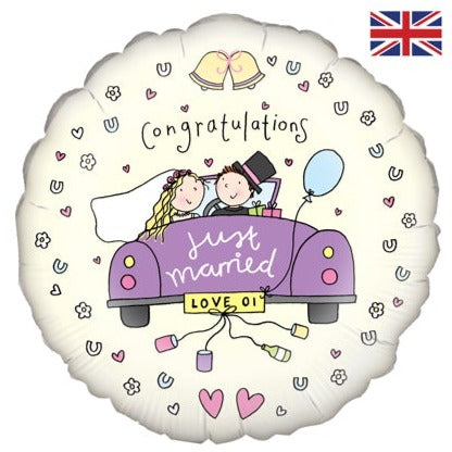 18'' Foil Just Married