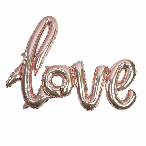 Rose Gold Love Script 75x55cm