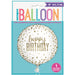 Confetti Gold Birthday Round Foil Balloon 18'', Package