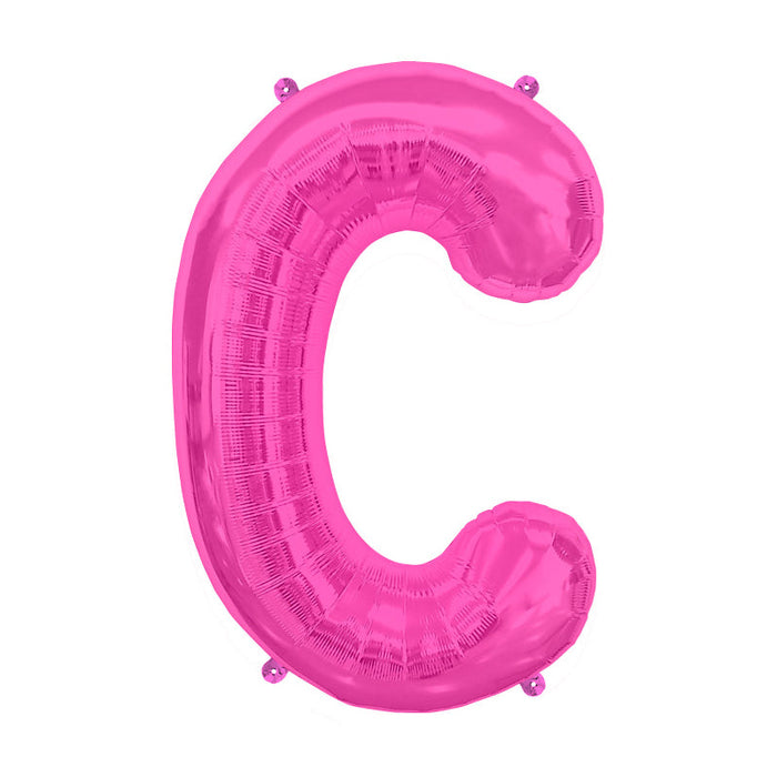 16'' Foil Letter C - Magenta Packaged Air Fill