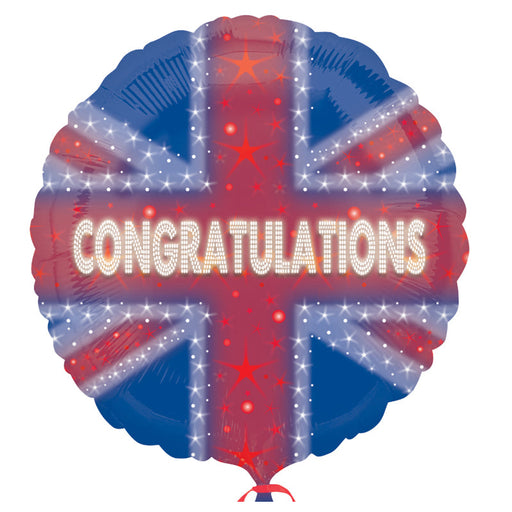 18'' Foil Gb Sparkling Congrats