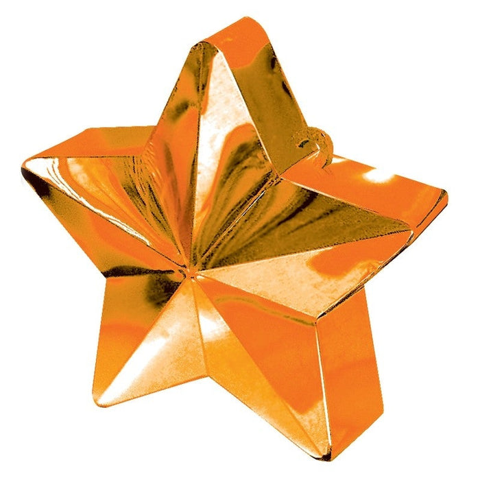 Balloon Weight Star Orange 12pk