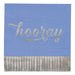 Silver & Bright "Hooray" Fringe Luncheon Napkins (16pk)