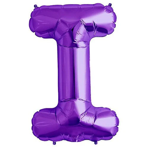 34'' Letter I - Purple