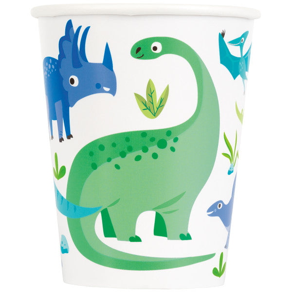 Dinosaur Paper Party Cups - 8pk 9Oz