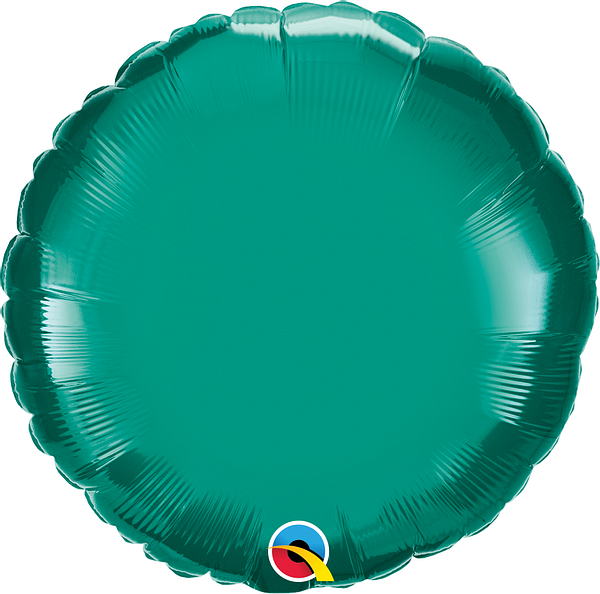 18 Inch Round Teal Plain Foil (Flat)