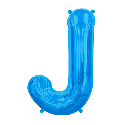16'' Foil Letter J - Blue Packaged Air Fill