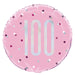 Birthday Pink Glitz Number 100 Round Foil Balloon 18'' Age 100