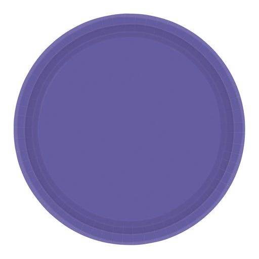 Purple Paper Plate 17.7Cm 8pk