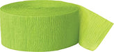 Light Green Crepe Streamers 4Pk